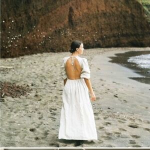 DISSH CLAUDIA White Linen Fabric